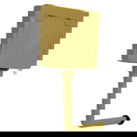 vidaXL Rezervor de toaletă cu admisie de apă pe fund, 3/6 L, curry, vidaXL