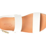 Sandale ALDO albe, SILYIA100, din piele naturala, ALDO