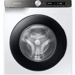 Masina de spalat rufe Samsung WW90T534DAT, 9 kg, 1400 RPM, Clasa A, AI Control, Eco Bubble, Hygiene Steam, WiFi, Digital Inverter, Alb, Panel si hublou de culoare neagra
