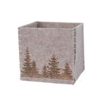 Cutie depozitare - Felt Box Mountain Scenery, Light Brown 15x15x15cm | Kaemingk, Kaemingk