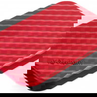 Hard disk extern Verbatim Store 'n' Go 1TB USB 3.2 Gen 1 Rosu, Verbatim