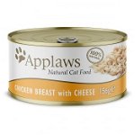 APPLAWS Cat Adult Tuna with Salmon in Broth Set conserve pisica, cu ton si somon in sos 24x156 g, APPLAWS