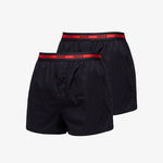 Hugo Boss Woven Boxer Shorts 2 Pack Black, Hugo Boss