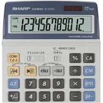 Calculator de birou SHARP 12 digits, 195 x 140 x 23 mm, dual power, gri