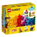 Set de construit LEGO® Classic, Caramizi transparente, 500 piese
