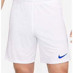 Nike, Pantaloni scurti cu tehnologie Dri-FIT pentru fotbal Park III, Albastru royal, Alb murdar, L