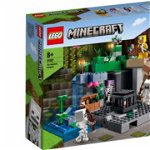 Jucarie 21189 Minecraft The Skeleton Dungeon Construction Toy (Set with Caves, Skeleton Figures, Enemy Creatures and Accessories), LEGO