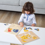 Puzzle montessori, catel, viga, Viga