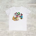 Tricou Craciun cu Mickey, Minnie si Pluto, personalizat prin DTG - ACD1108