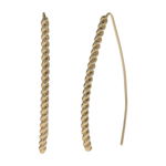 Bijuterii Femei LAUREN Ralph Lauren Rope Threader Earrings Gold, LAUREN Ralph Lauren