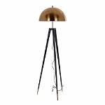 Lampa de podea din Metal Negru/Auriu D50xH160cm Reeve Richmond Interiors