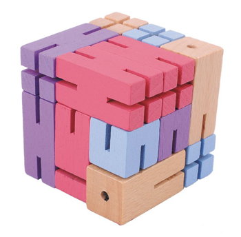 Joc logic 3d puzzle figurina violet, Fridolin