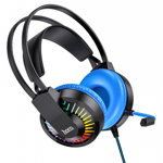 Casti Gaming cu Microfon Hoco Joyful (W105) Albastru
