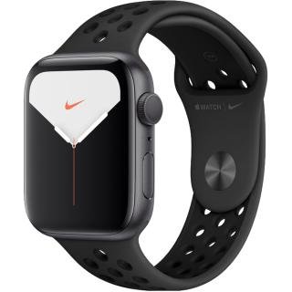 Smartwatch Watch 5 Nike GPS Aluminiu Negru 44MM Si Curea Sport Silicon Anthracite Negru