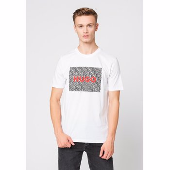 Tricou relaxed fit cu logo contrastant Dulive