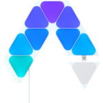 Nanoleaf Shapes Triangles Mini Starter Kit 9 Pack - Iluminare Wi-Fi inteligentă modulară, Nanoleaf