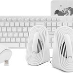 Kit tastatura + mouse Natec Tetra Wireless White