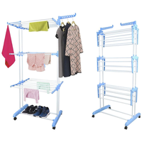 Uscator vertical, mobil si pliabil pentru rufe cu suport umerase, inaltime 173cm Uscator vertical, mobil si pliabil pentru rufe cu suport umerase, inaltime 173cm