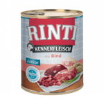 RINTI Junior, XS-XL, Vită, conservă hrană umedă fără cereale câini junior, (în suc propriu), 800g, Rinti