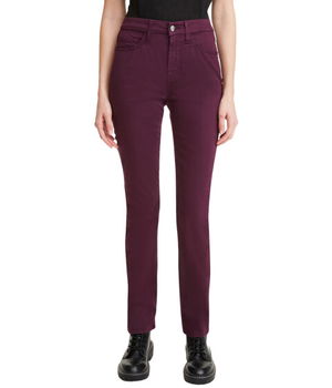 Imbracaminte Femei Jen7 by 7 For All Mankind Sateen Slim Straight in Plum Plum, Jen7 by 7 For All Mankind