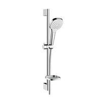 Set de dus Hansgrohe Croma Select E Vario 110 cu bara 65 cm crom - alb