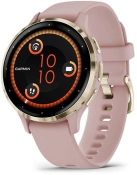 Smartwatch GARMIN Venu 3S 41mm, Wi-Fi, GPS, Android/iOS, silicon, Dust Rose/Soft Gold