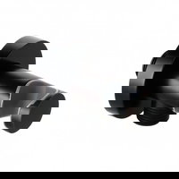 Cot racord cu suport duss KLUDI BOZZ, negru mat, DN15, montare pe perete