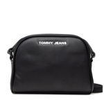 Tommy Jeans, Geanta crossbody de piele ecologica, Negru