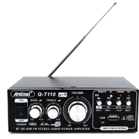 Amplificator Bass Profesional Andowl Q T110 Tip Statie cu Bluetooth Negru, GAVE