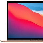 Laptop Apple MacBook Air (Procesor Apple M1 (12M Cache, up to 3.20 GHz), 13.3", Retina, 8GB, 512GB SSD, Integrated M1 Graphics, Mac OS Big Sur, Layout RO, Roz/Auriu)