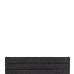 Genti Femei Moschino Brand Logo Leather Card Case Black