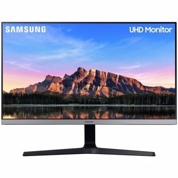 Monitor LED IPS Samsung 28", 4K UHD, HDMI, FreeSync, Negru/Gri, LU28R550UQRXEN