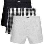 CALVIN KLEIN, Set de boxeri cu diverse modele - 3 perechi, Negru/Alb, XL