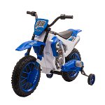 Motocicleta Cross electrica pentru copii, Homcom, 3-5 ani, 106.5x51.5x68, Albastru
