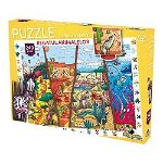 Puzzle Lumea vesela - Regatul animalelor, 240 piese