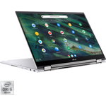 Laptop Asus ChromeBook Flip C436FA-E10275 14 inch FHD Touch Intel i5-10210U 8GB DDR3 128GB SSD FPR Chrome OS Aerogel White