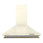 Hota incorporabila decorativa Fram FCH-S400RBG, Putere de absorbtie 281 m3/h., Lumina LED, 60 cm, Bej