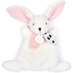 Doudou Happy Rabbit jucărie de pluș Pink 17 cm 1 buc, Doudou