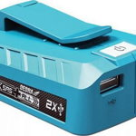 Adaptor pentru incarcator USB destinat sculelor electrice cu bateriilor SAS + ALL, Dedra