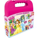 Puzzle 4 in 1 Educa, Disney Princess, 12/16/20/25 piese