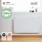 Convector de perete, Mill, de sticla, 600W, 11 m²