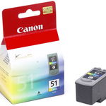 Cartus cerneala Original Canon CL-51 Color, compatibil IP2200/MP150/MP160/MP170/MP180, 21 ml "BS0618B001AA"