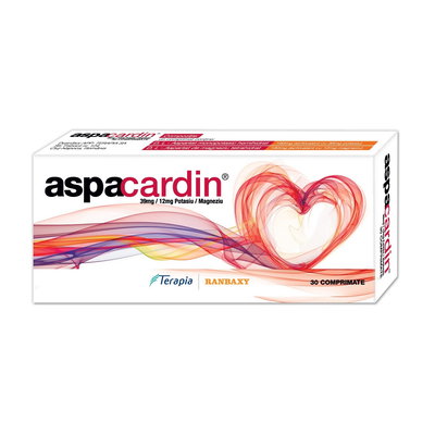 Aspacardin 39mg/12mg, 30 comprimate, Terapia, TERAPIA SA CLUJ