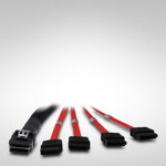Cablu inter-tech SFF-8087-> 4x SATA 1m (88885301), Inter-Tech