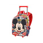 Troller poliester, Hey Mickey Mouse, 3D, rosu, 26 x 34 x 13 cm, Disney