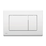 Clapeta de actionare, Alcadrain, Basic, M270, cu doua volume, alb lucios, Alcadrain