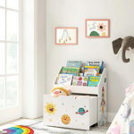 Organizator jucarii / mobilier camera copilului, Space, Vasagle, 62.5 x 29.5 x 70 cm, multicolor, Vasagle