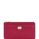 Dolce & Gabbana DOLCE & GABBANA CRUISE Leather zipped card case FUCHSIA, Dolce & Gabbana