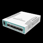 MikroTik Cloud Router Switch 112-8P-4S-IN with QCA8511 400Mhz CPU, 128MBRAM, 8xGigabit LAN with PoE-out, 4xSFP, RouterOS L5, desktop case, PSU, Mikrotik