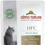 ALMO NATURE HFC Natural Plic pentru pisici, cu ton şi pui 55g, Almo Nature